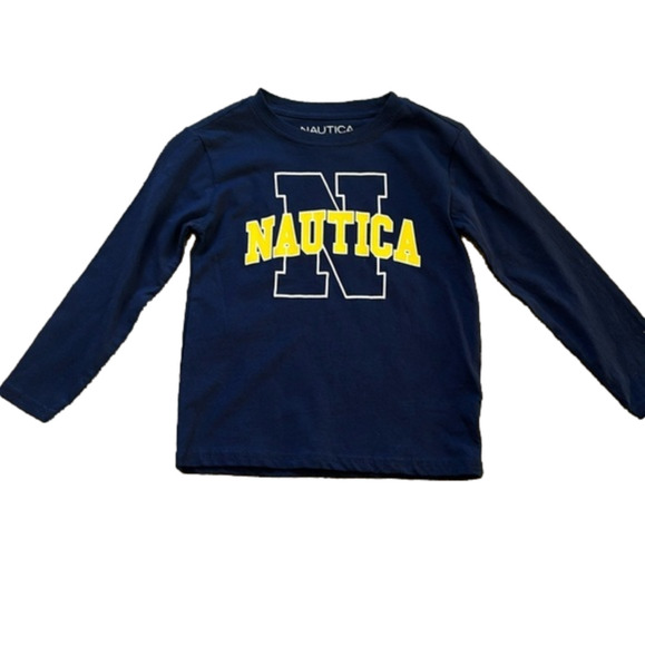 Child’s Nautica long sleeve tee shirt size 5 - Picture 1 of 4